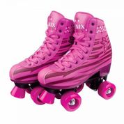 Patins Roller 4 Rodas Rosa Tam 39 A 42 - Fênix