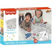 Tapete para Colorir Fisher Price PVC com GIZ de Cera FUN