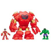 Figuras de Ação Playskool - Marvel Super Hero Adventures - Hulkbuster - Hasbro - Disney