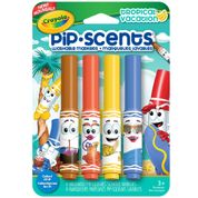 Canetinha Perfumada - Pip-Scents - Tropical Vacations 4 Cores - Crayola