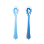 Kit - 2 Colheres de Silicone - Azul - KaBaby