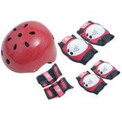 Kit de Proteção Radical Premium Completo c/ Capacete Tam. M - Belfix Vermelho - 441200