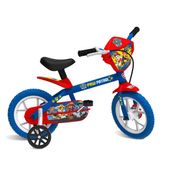 Bicicleta Aro 12 - Patrulha Canina - Azul e Vermelha - Bandeirante 3278