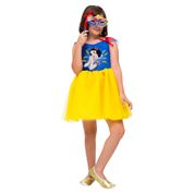 Fantasia Infantil - Princesas Disney - Branca de Neve Mascarade - Regina Festas