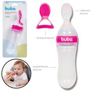 Colher Dosadora Buba Em Silicone e Protetor Para Bebês Baby