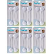 Kit com 12 Travas Flexiveis Multiuso Bebês Buba 16CM