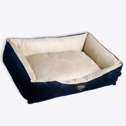 Cama ZC Pets Azul Marinho e Bege - ZonaCriativa