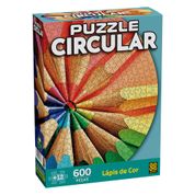 Puzzle 600 peças Circular Lápis de Cor