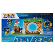 Sonic Green Hill Zone Playset e Mini Figura 2,5" - Candide