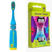 ESCOVA MAGIC BRUSH EXTRA MACIA AZUL + DENTAL TIMER - ANGIE