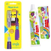 ESCOVA MAGIC BRUSH 5 ANOS ROXA + GEL DENTAL CF FISHER PRICE