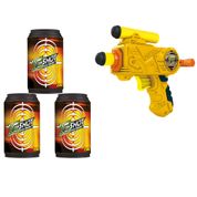 Lançador com Alvos - X-Shot Excell - 3 Latas Alvo - Candide