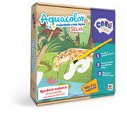 Conjunto de Artes - Aquacolor - Colorindo Com Água - Quebra-Cabeça - Selva - 28 Peças - Toyster