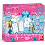 Kit Pintura Princesa Infantil Para Colorir com Cavalete