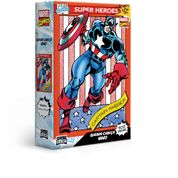 Quebra-Cabeça - Marvel Comics - Capitão América - 500 Peças - Game Office - Nano - Toyster