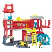 Playset Playskool Transformers Rescue Bots - Quartel General dos Bombeiros de Griffin Rock - Hasbro