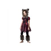 Fantasia de Halloween Infantil Lobinha Com Capuz