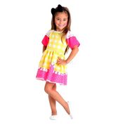 Fantasia Boneca Infantil Lalaloopsy Rosa Vestido Crumbs Sugar Cookie Pop