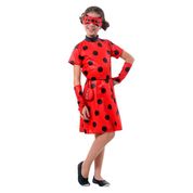 Fantasia Ladybug Vestido Infantil Original Miraculous Com Pochete P