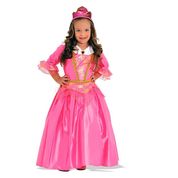 Fantasia Princesa Rosa Infantil Luxo Sulamericana G 9 - 12