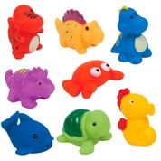Brinquedo de Banho Baby Bichos do Mar e Dinossauros Esguicham Água Buba