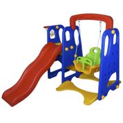 Playground Infantil 3x1 IWPI3X1 (Escorregador, Balanço e Cesta de Basquete)