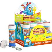 BOLHA DE SABAO GALINHA PINTADINHA 60ML C/JOGO