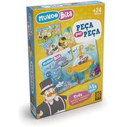 Quebra-cabeca Cartonado Peca Por Peca Mundo Bita