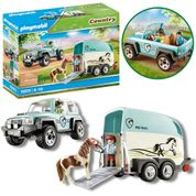 Playmobil Country - Fazenda Dos Pôneis Carro e Reboque 70511