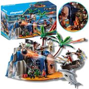 Playmobil Pirates Esconderijo Da Ilha Pirata 120 Peças 70556