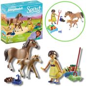 Playmobil Spirit Figura Pru Com Cavalo e Potro 16 Pçs 70122