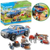 Playmobil Country Fazenda Dos Pôneis Ferreiro e Carro 70518