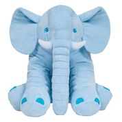 Pelúcia Gigante - 60 Cm - Elefante Azul - Buba