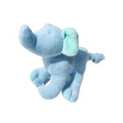 Chocalho Pelúcia Zoodles Baby Elefante Azul 15cm Zip