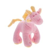 Chocalho Pelúcia Zoodles Baby Girafa Rosa 15cm Zip