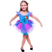 Fantasia My Little Pony Infantil Azul Rainbow Dash