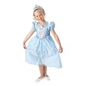 Fantasia Cinderela Infantil Princesa Disney Sparkle Luxo P 2 - 4