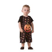 Fantasia de Halloween Bebê Masculino Macacão Curto de Abobóra