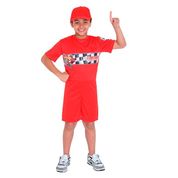 Fantasia de Piloto Vermelho Infantil Pop