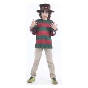 Fantasia Freddy Krueger Infantil Com Chapéu