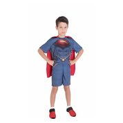 Fantasia Super Homem De Aço Infantil Pop Com Capa