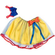 Fantasia de Bailarina Infantil Tutu e Luvas Branca de Neve Carnaval