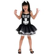 Fantasia de Halloween Bruxa Bruxinha infantil Com Tiara