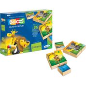 QUEBRA-CABECA MADEIRA ZOOLOGICO 36 PCS