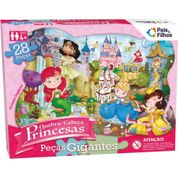 QUEBRA-CABECA CARTONADO PRINCESAS GIGANTE 28 PECAS