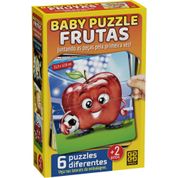 QUEBRA-CABECA CARTONADO BABY PUZZLE FRUTAS 2 PECAS