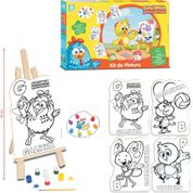 BRINQUEDO PARA COLORIR GALINHA PINTADINHA  KIT PINTUR