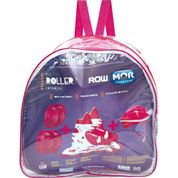 PATINS KIT ROLLER ROSA TAM. M 34-37