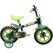 BICICLETA INFANTIL ARO 12 ARCO IRIS PRETO/VERDE