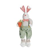 Pelúcia Coelho Peach com Macacão - 58 cm - Verde - Cromus